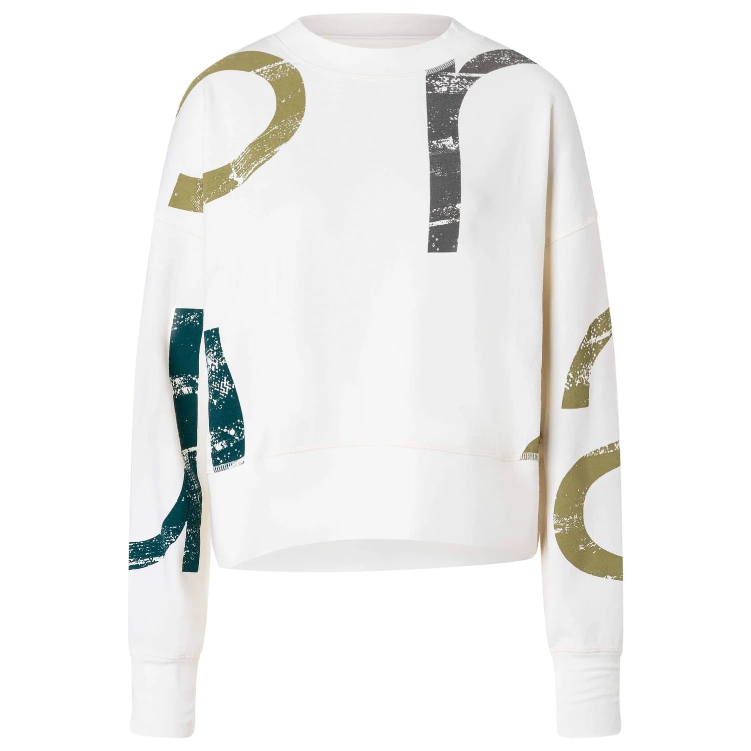 Дамски вълнен пуловер super.natural Women's Capital Logo Krissini Jumper - Fresh White / Various