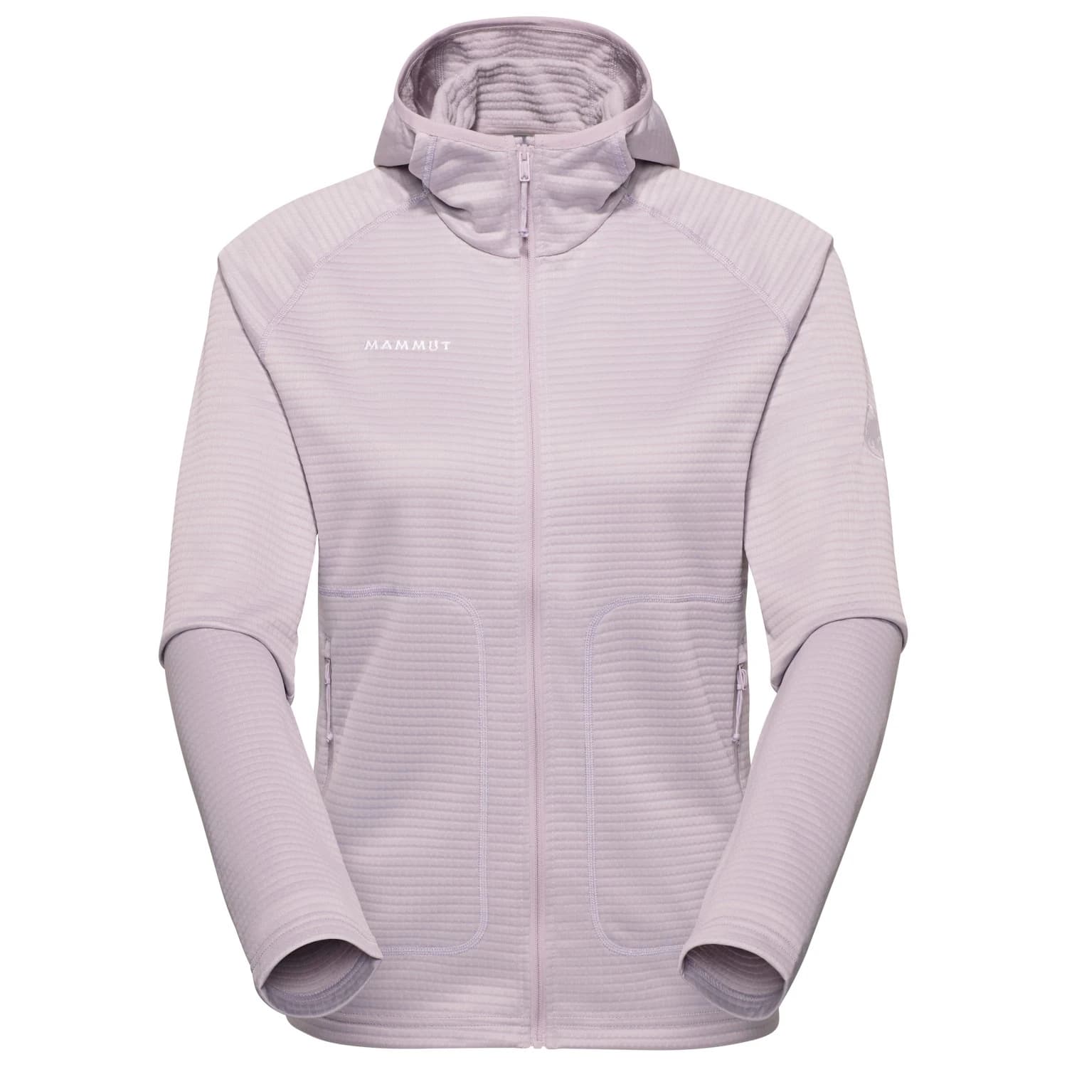 Дамско поларено яке Mammut Women's Crag ML Hooded Jacket Fleece jacket - Alpine Calamint