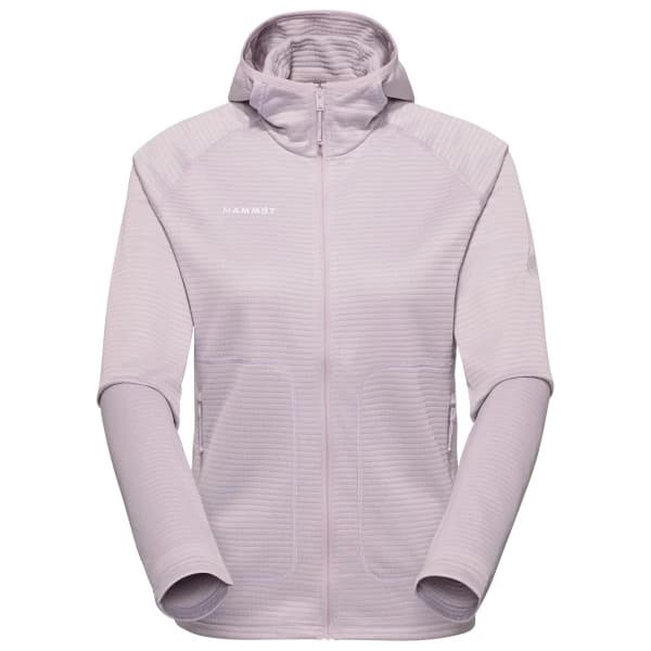 Дамско поларено яке Mammut Women's Crag ML Hooded Jacket Fleece jacket - Alpine Calamint