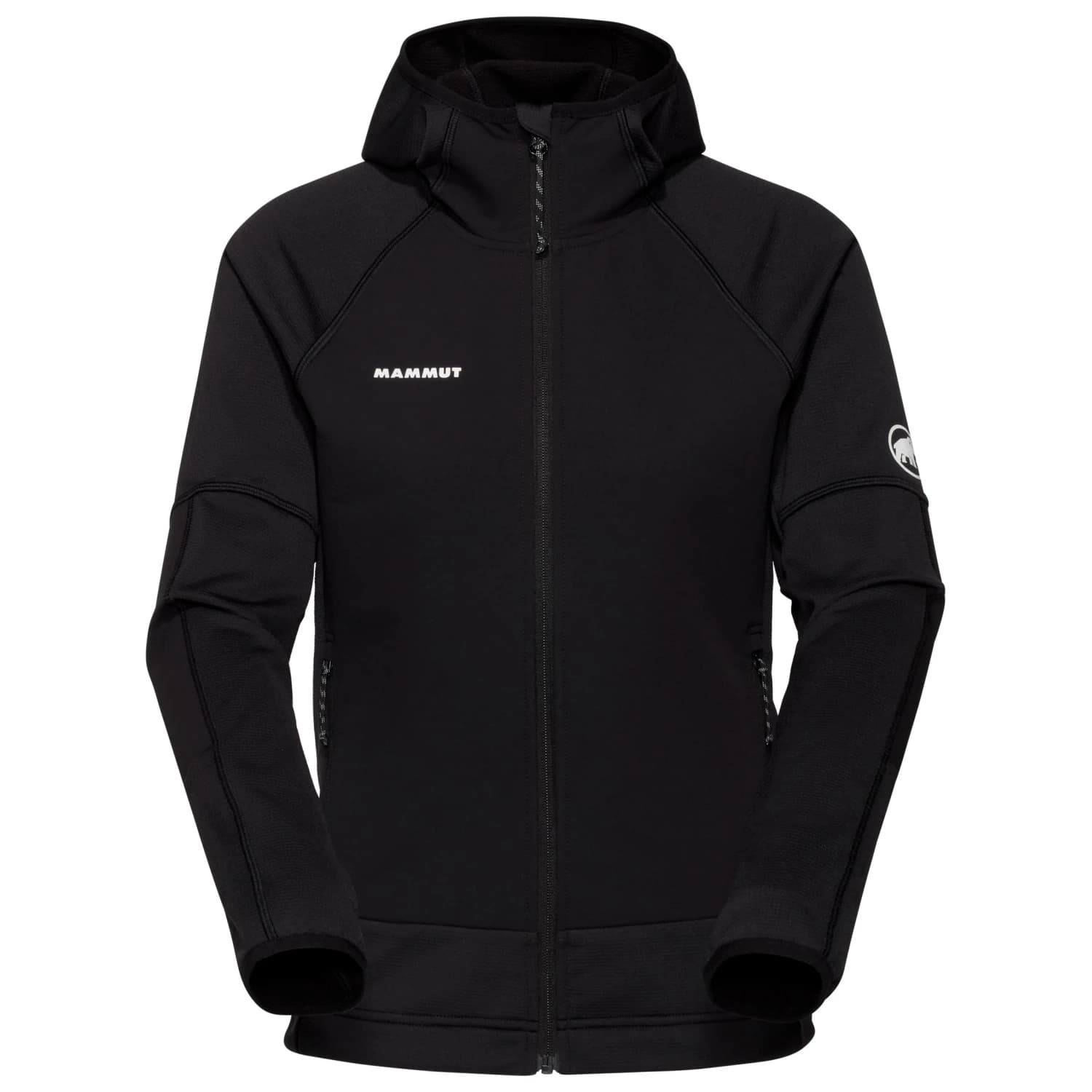 Дамско поларено яке Mammut Women's Massone ML Hooded Jacket Fleece jacket - Black