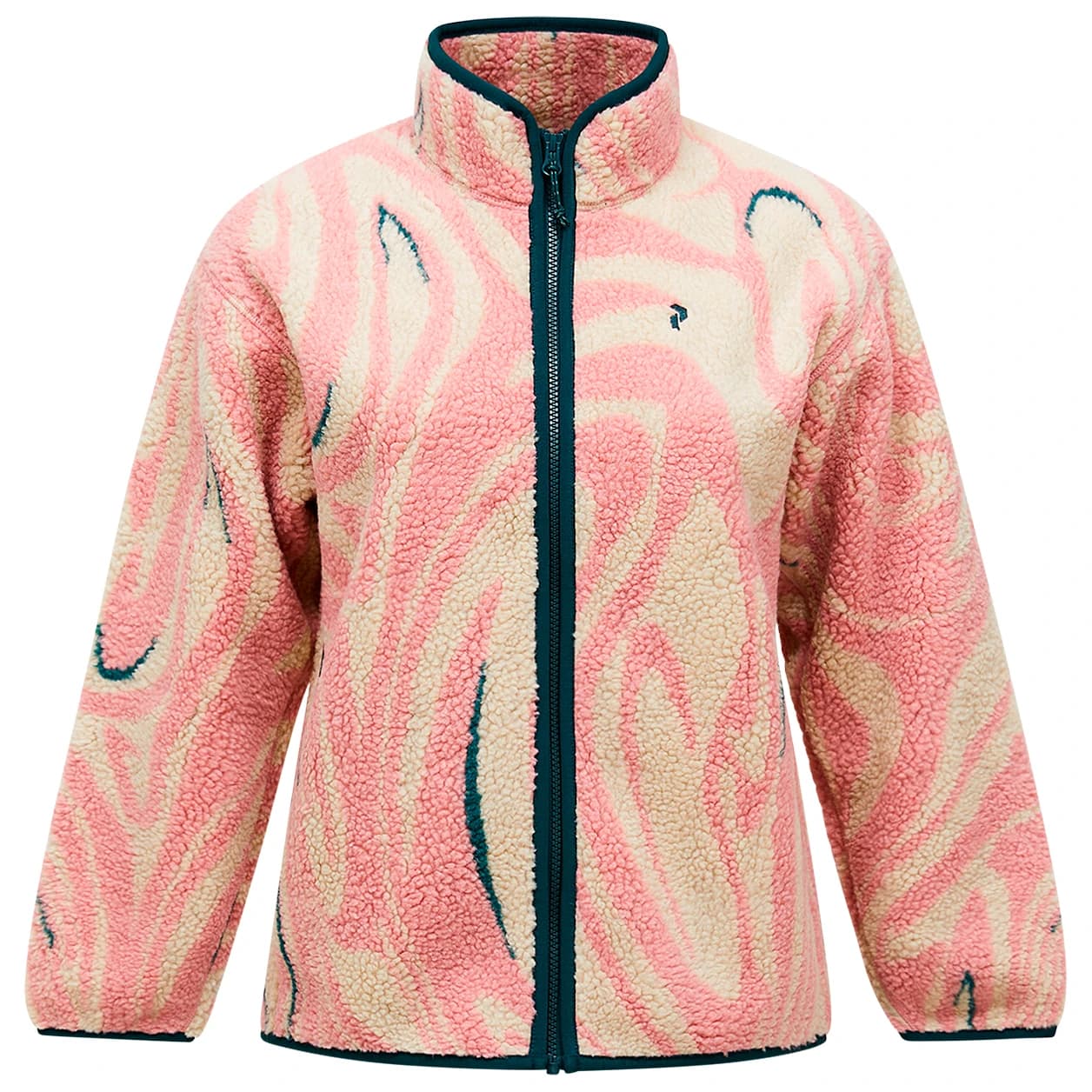 Дамско поларено яке Peak Performance Women's Graphic Pile Jacket Fleece jacket - Topo Swirl
