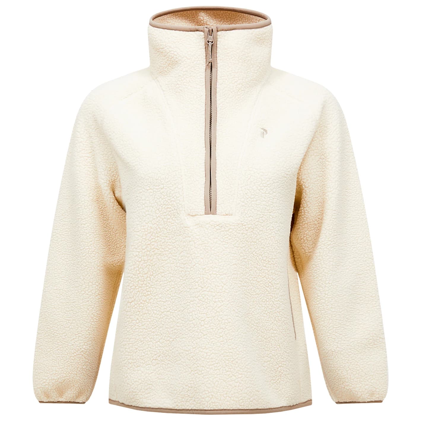 Дамски поларен пуловер Peak performance Women's Naturerush Pile Half Zip Fleece jumper - Sand Fog