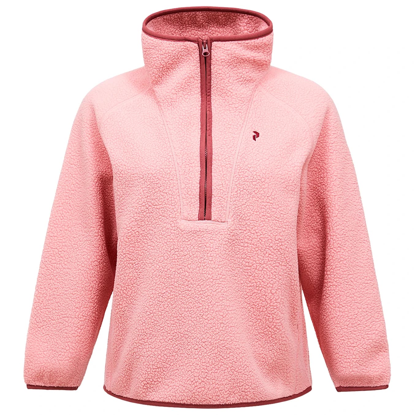 Дамски поларен пуловер Peak Performance Women's Naturerush Pile Half Zip Fleece jumper - Warm Blush