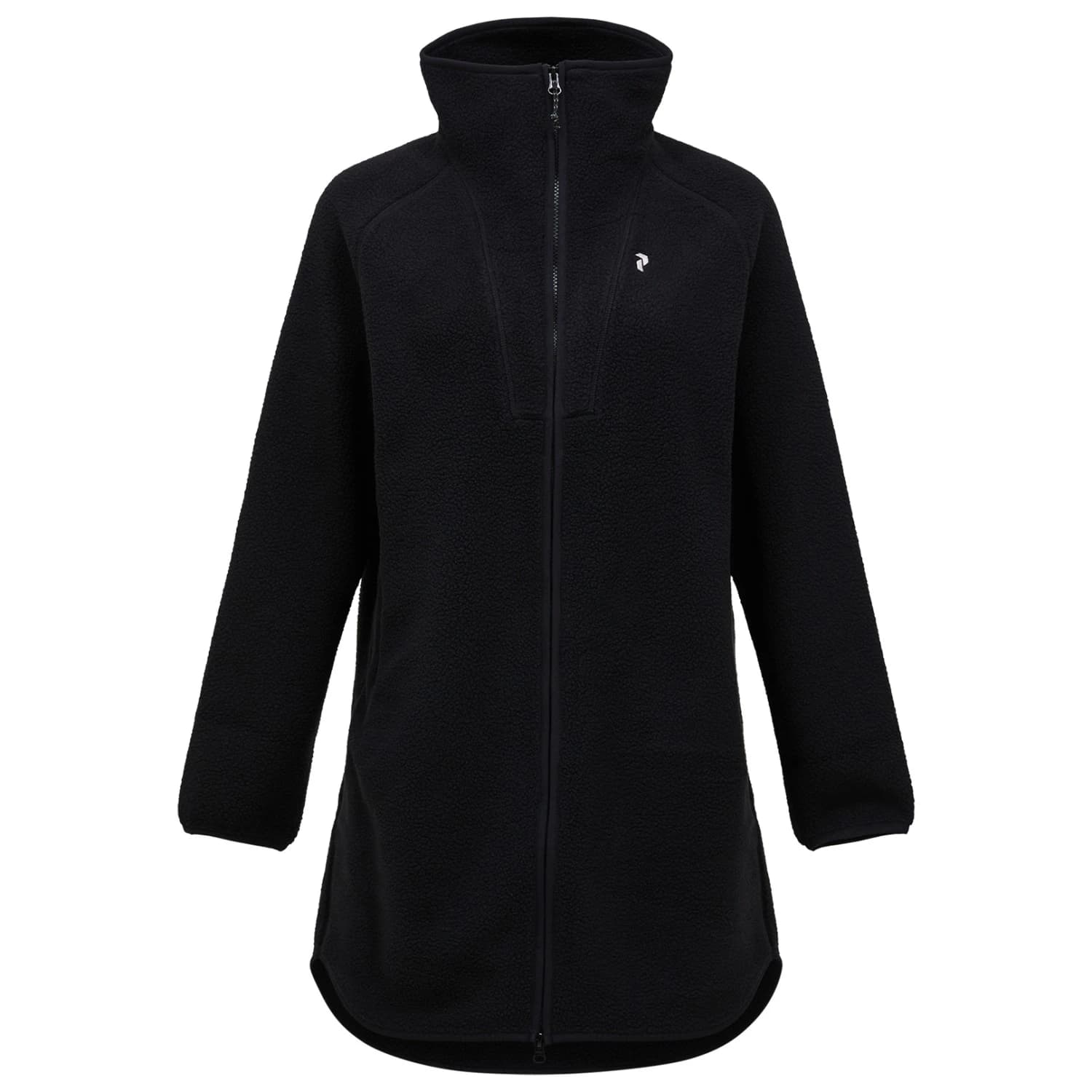 Дамско поларено яке Peak Performance Women's Naturerush Pile Long Full Zip Fleece jacket - Black
