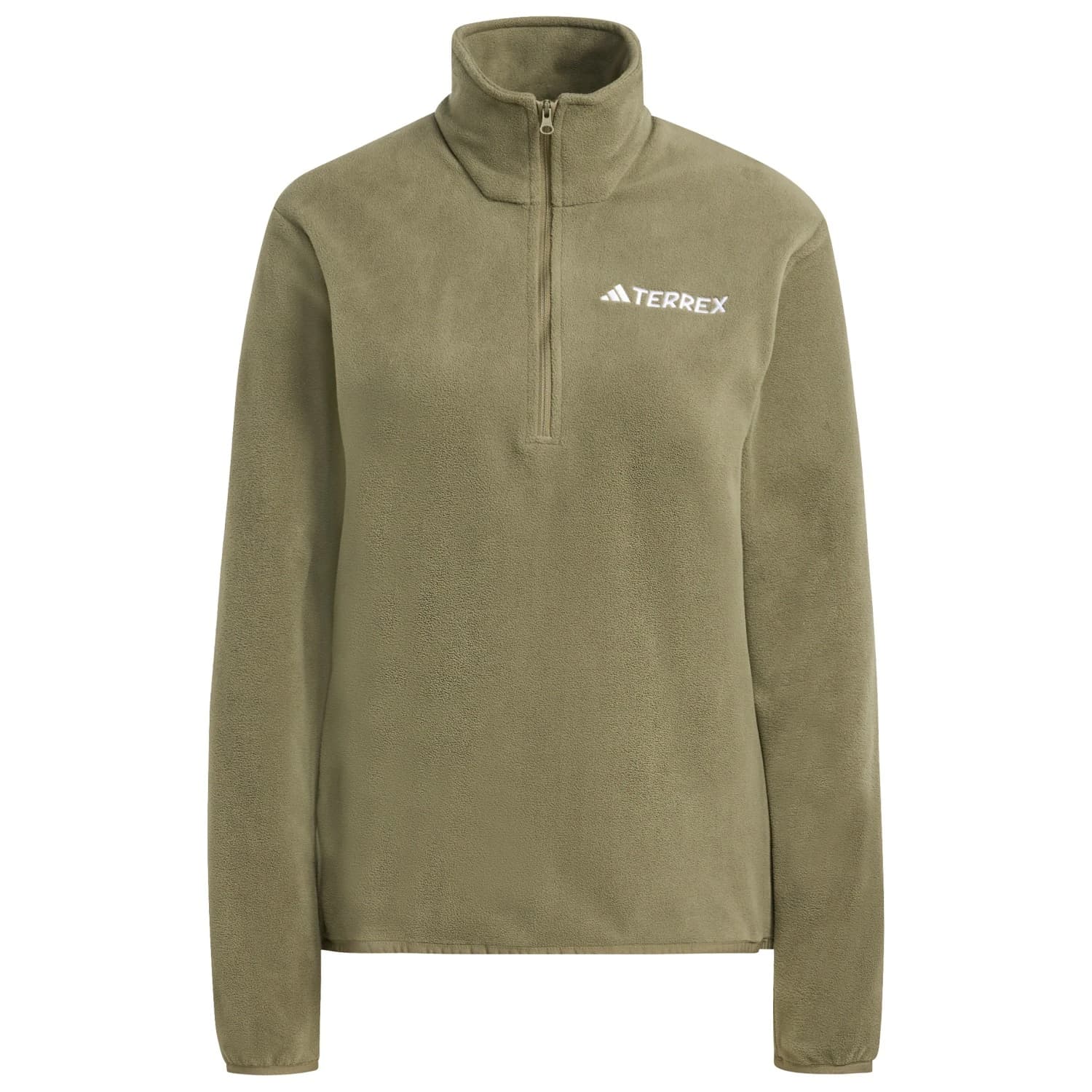 Дамско поларено яке Adidas terrex Women's MT Half Zip Fleece Fleece jacket - Olive Strata