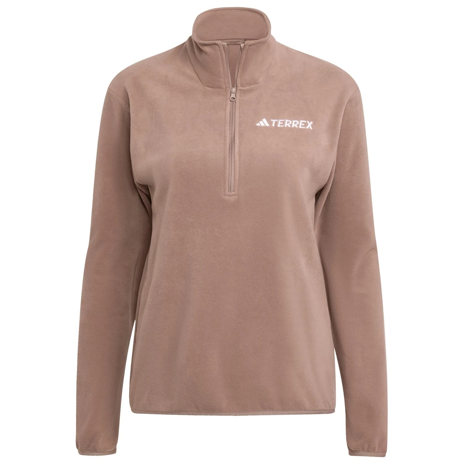 Дамско поларено яке Adidas terrex Women's MT Half Zip Fleece Fleece jacket - Trace Brown