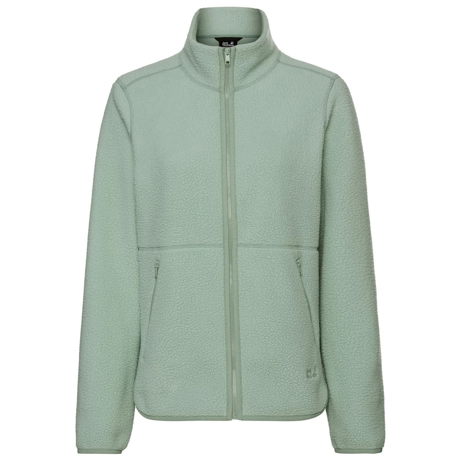 Дамско поларено яке Jack Wolfskin Women's Lite Curl Fullzip Fleece jacket - Green Zinnia