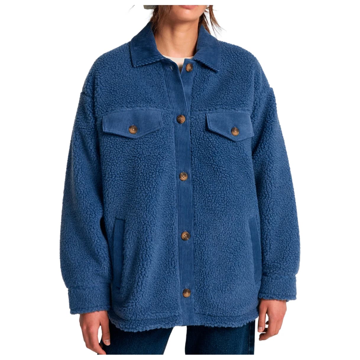 Дамско поларено яке Billabong Women's Coastal Waves Fleece jacket - Washed Blue