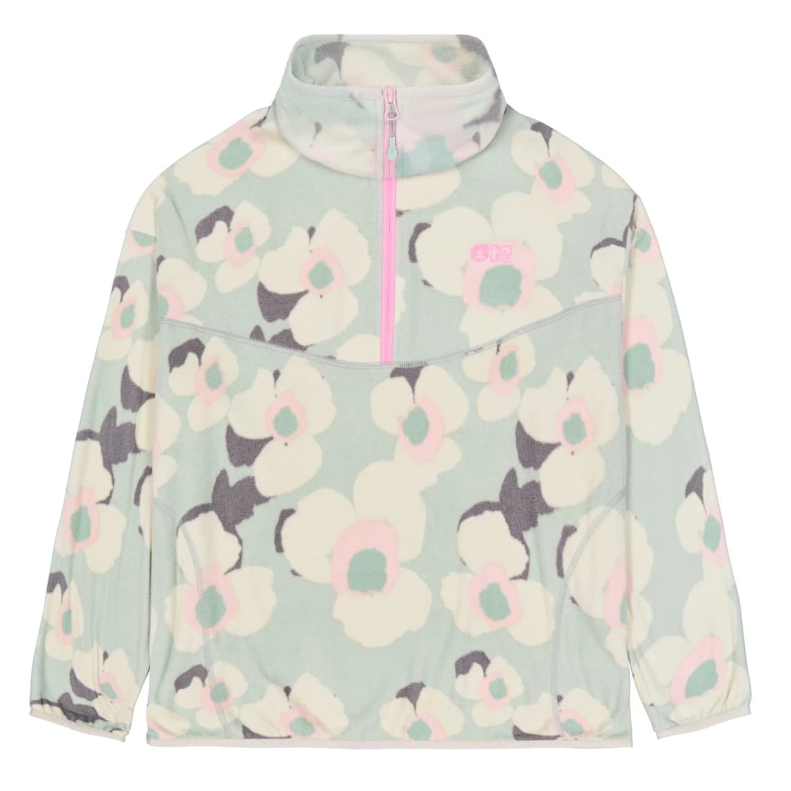 Дамски поларен пуловер Picture Women's Inaria 1/4 Pinted Fleece Fleece jumper - Summit Bouquet Print