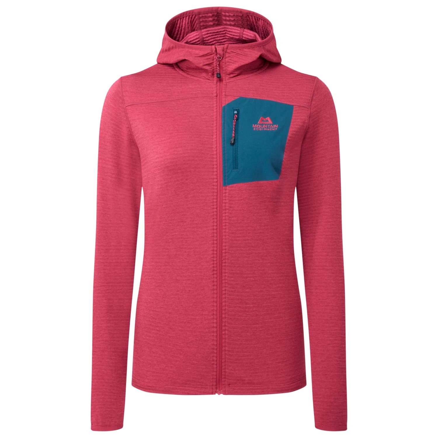 Поларено яке Mountain Equipment Women's Lumiko Hooded Jacket Fleece jacket - Maroon / Majolica
