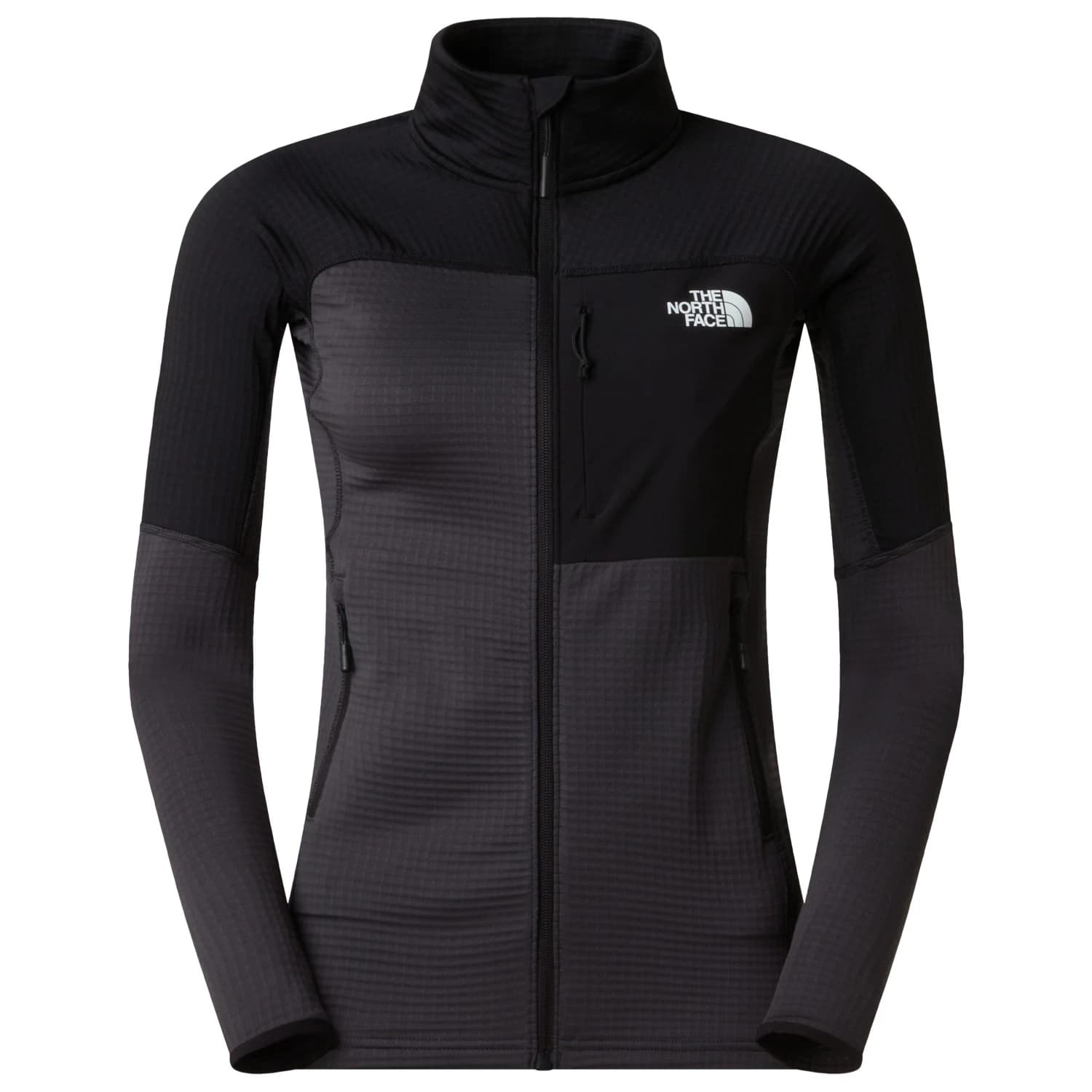Дамско поларено яке The North Face Women's Polartec Powergrid Stormgap Jacket Fleece jacket - Asphalt Grey / Black