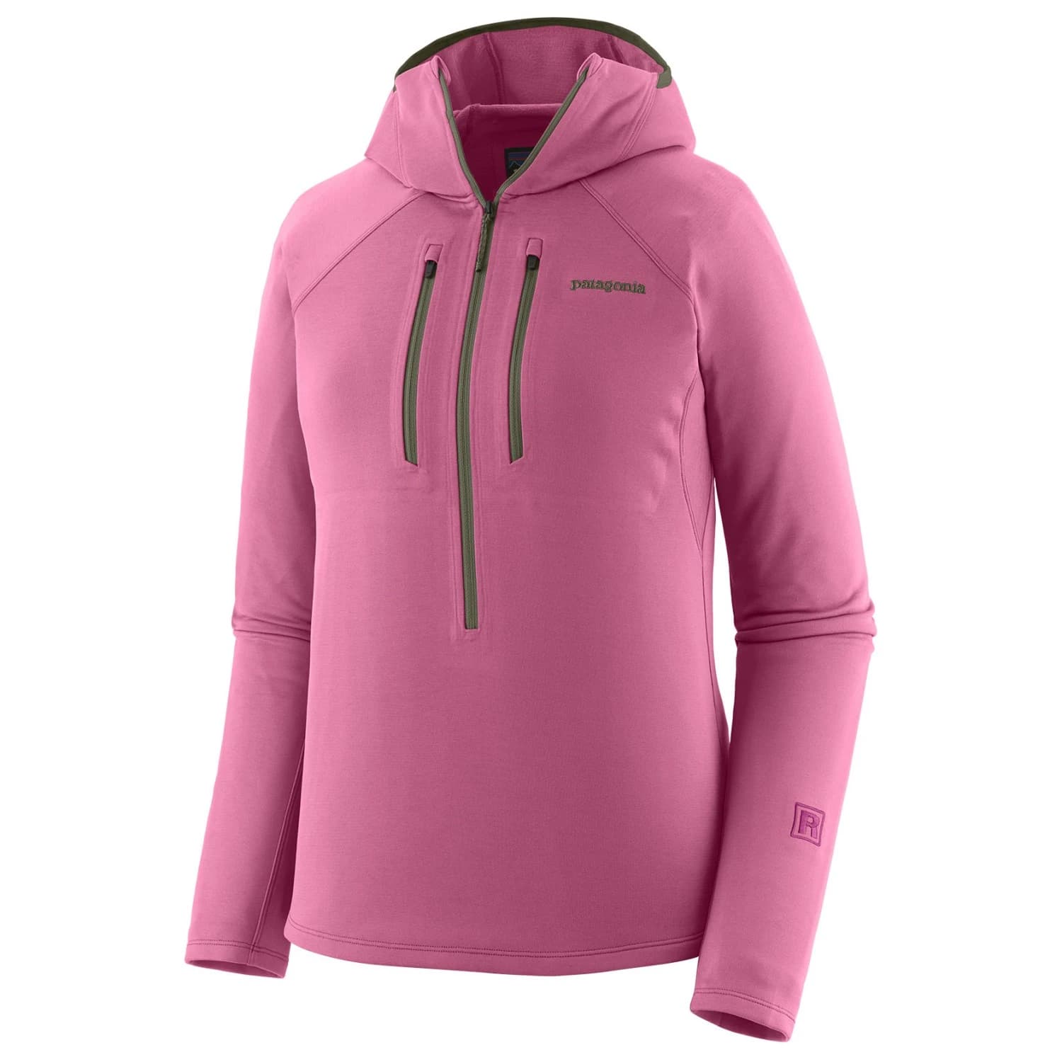 Дамски поларен пуловер Patagonia Women's R1 Ultralight Hoody Fleece jumper - Faded Magenta
