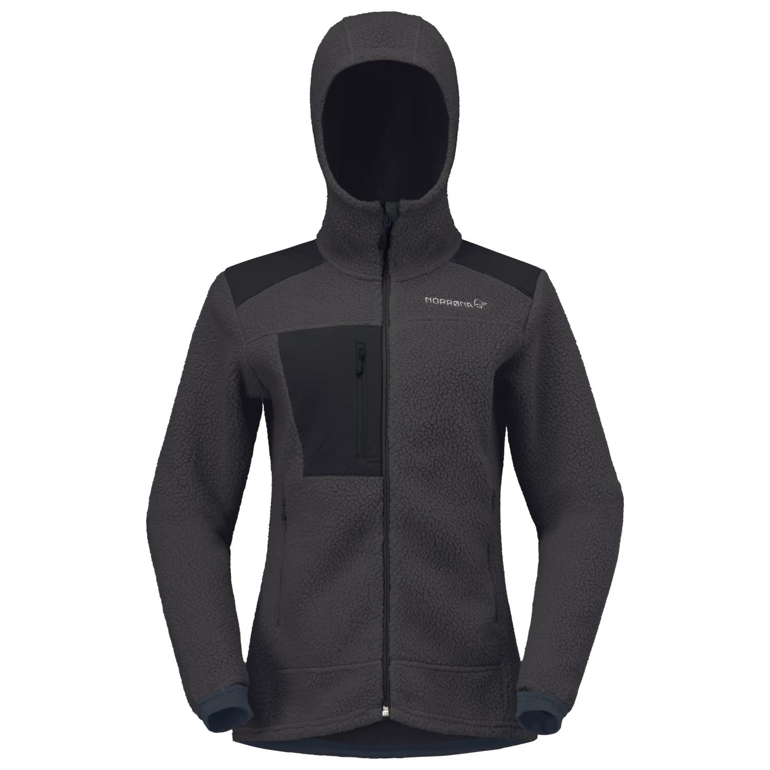 Дамско поларено яке Norrøna Women's Trollveggen Warm3 Zip Hood Fleece jacket - Phantom