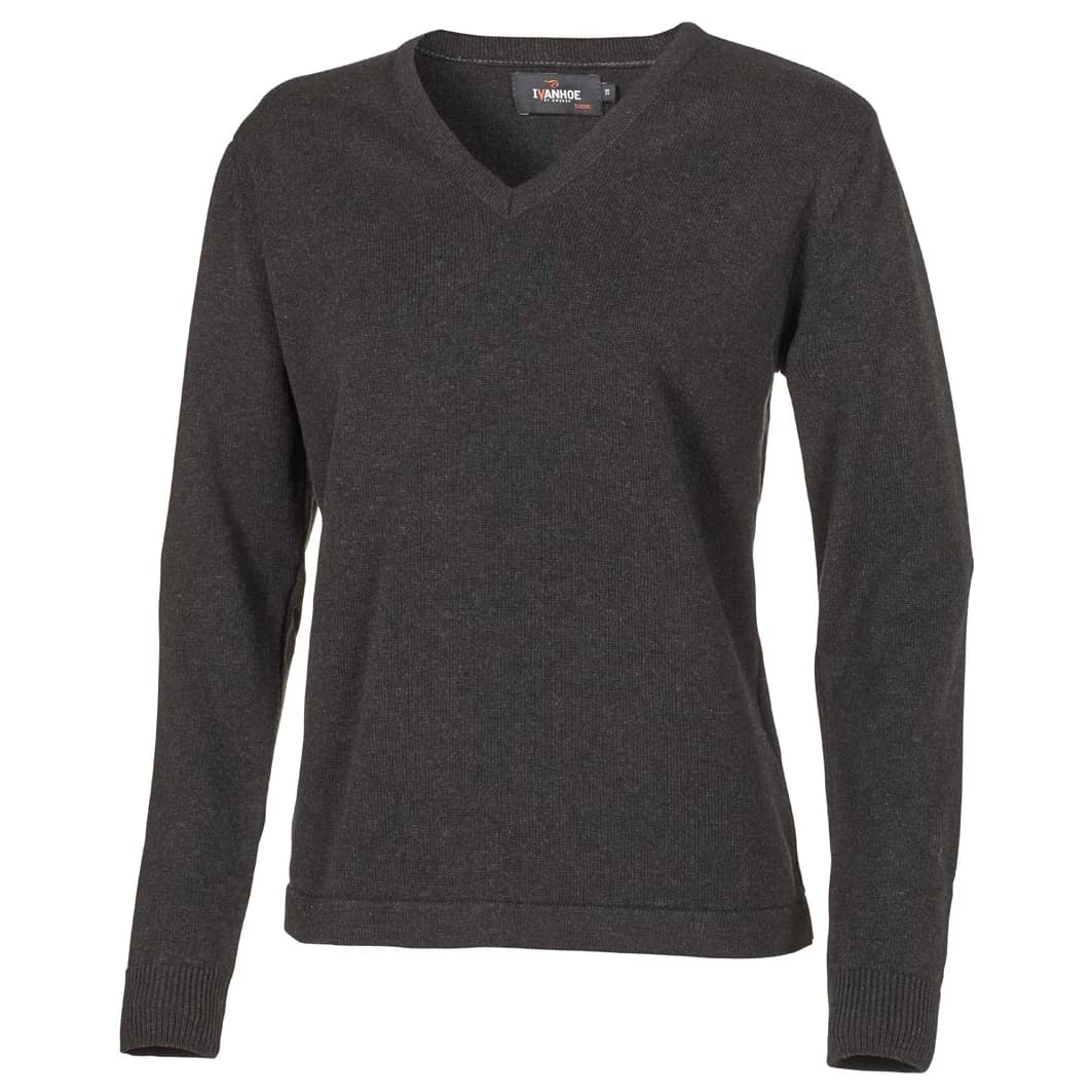 Дамски вълнен пуловер Ivanhoe of Sweden Women's Pullover Jumper - Graphite Marl