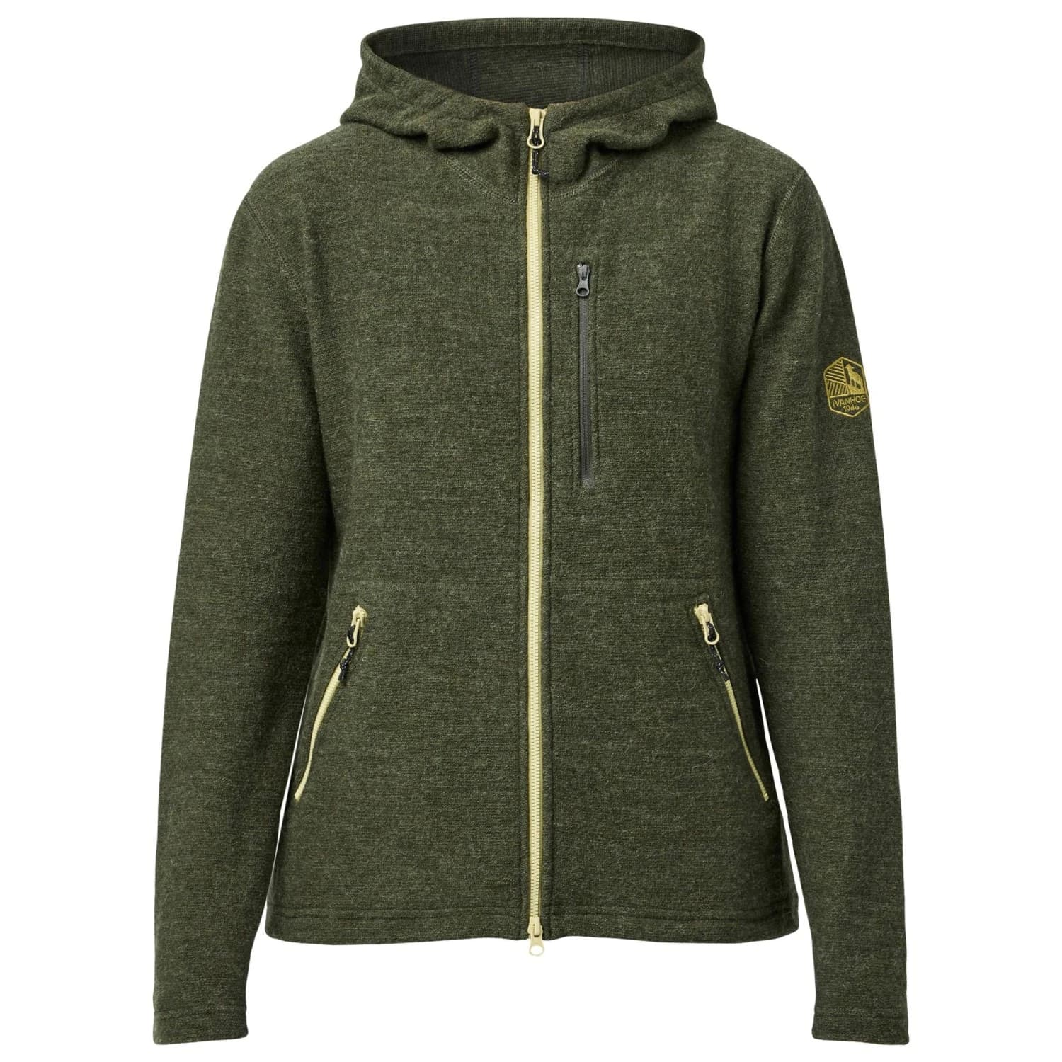 Дамско вълнено яке Ivanhoe of Sweden Women's Tara Hood Wool jacket - Loden Green