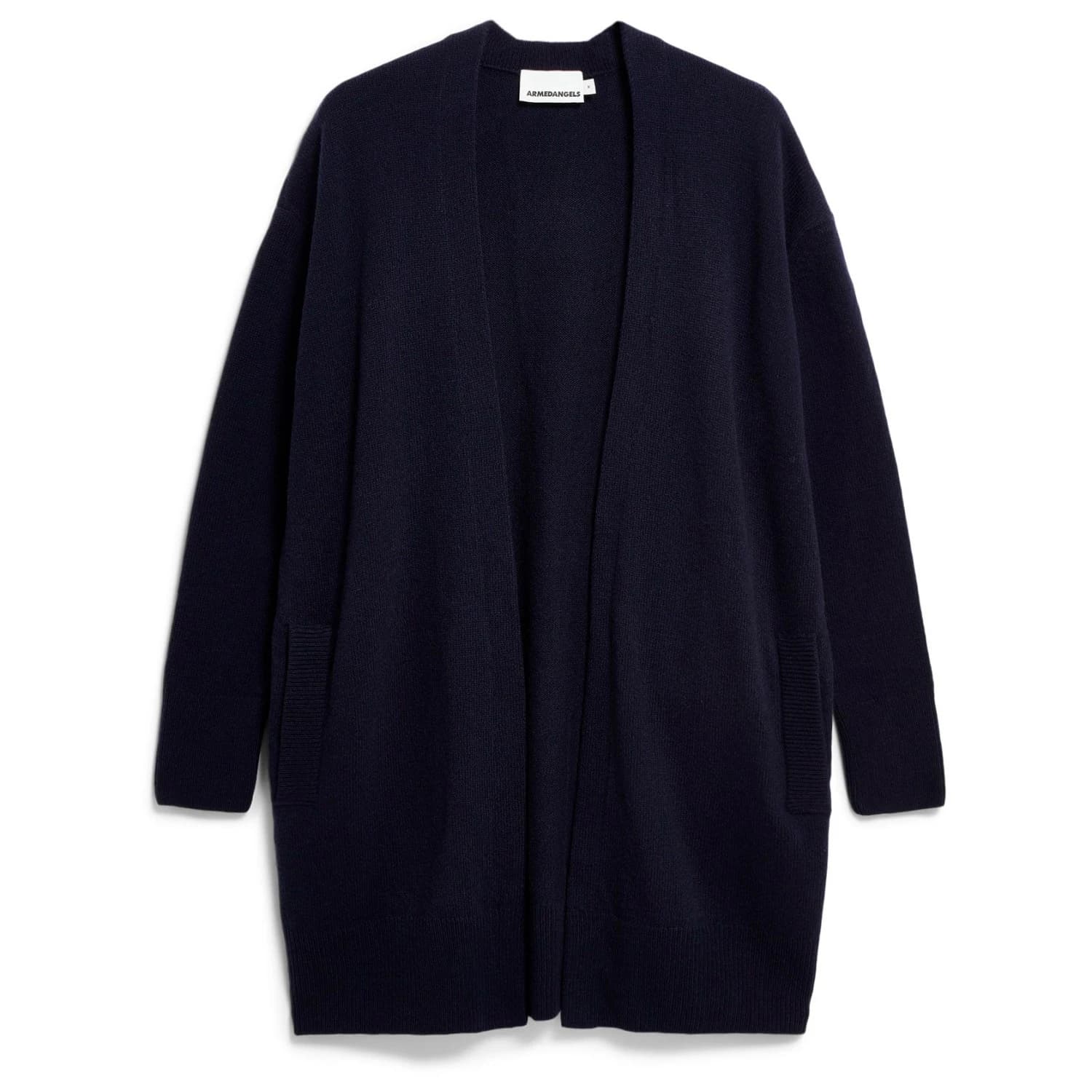 Дамско вълнено яке ARMEDANGELS Women's Kassandraa Cardigan - Night Sky