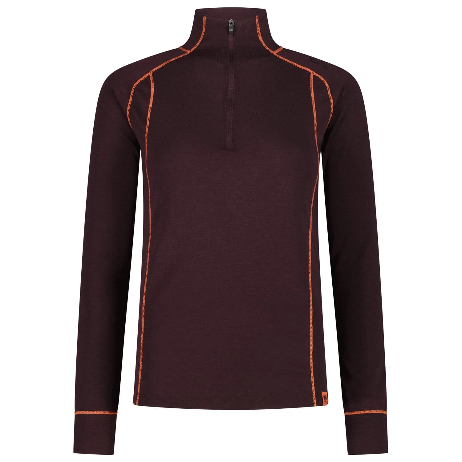 Вълнен пуловер CMP Women's Kildar Base Layer 35L2626 Merino longsleeve - Black Berry