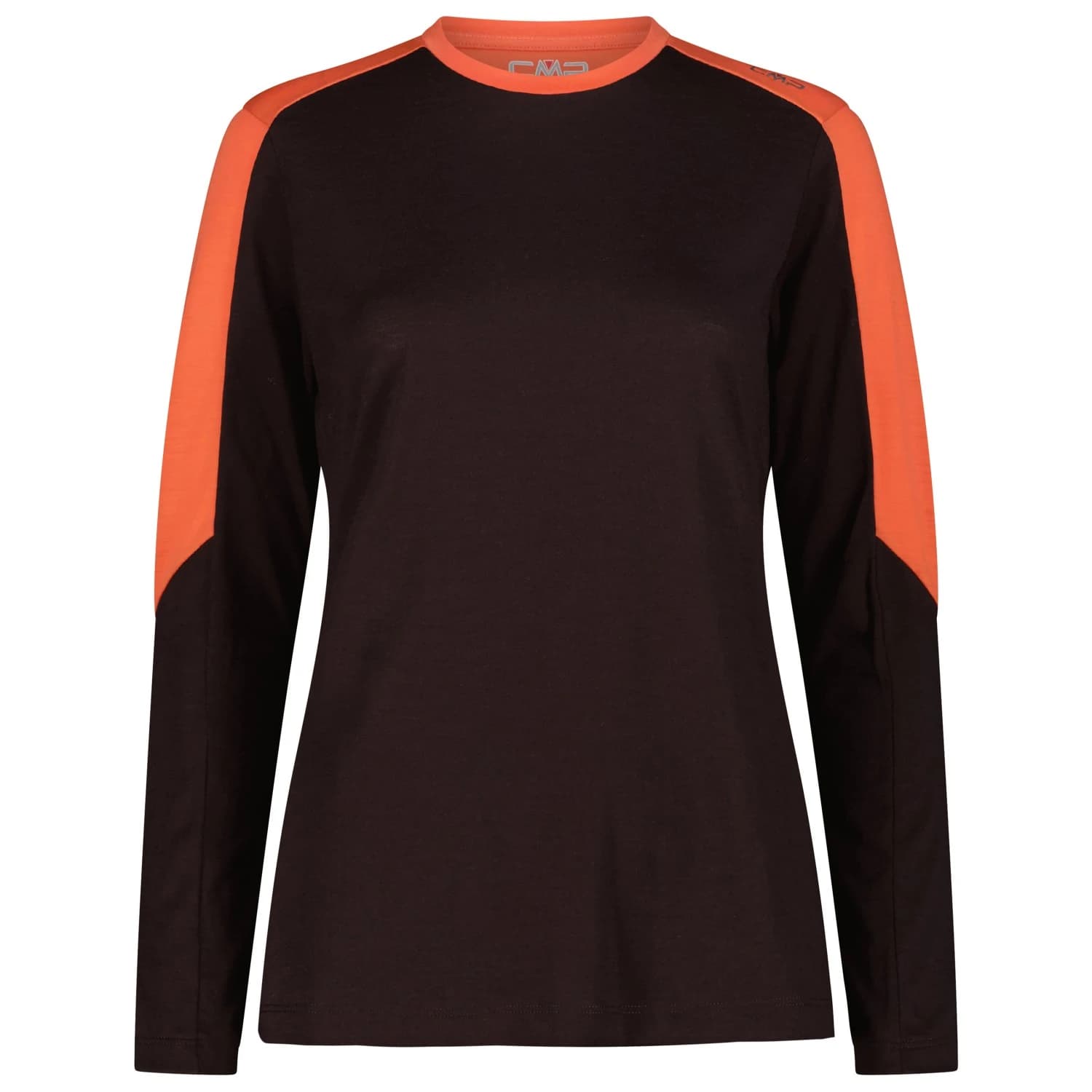Вълнен пуловер CMP Women's T-Shirt 36N1916 Merino longsleeve - Black Berry