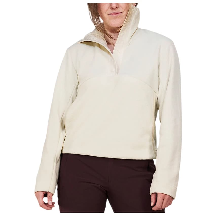 Поларен пуловер The Mountain Studio Women's Microfleece T-Neck Fleece jumper - Almond Milk