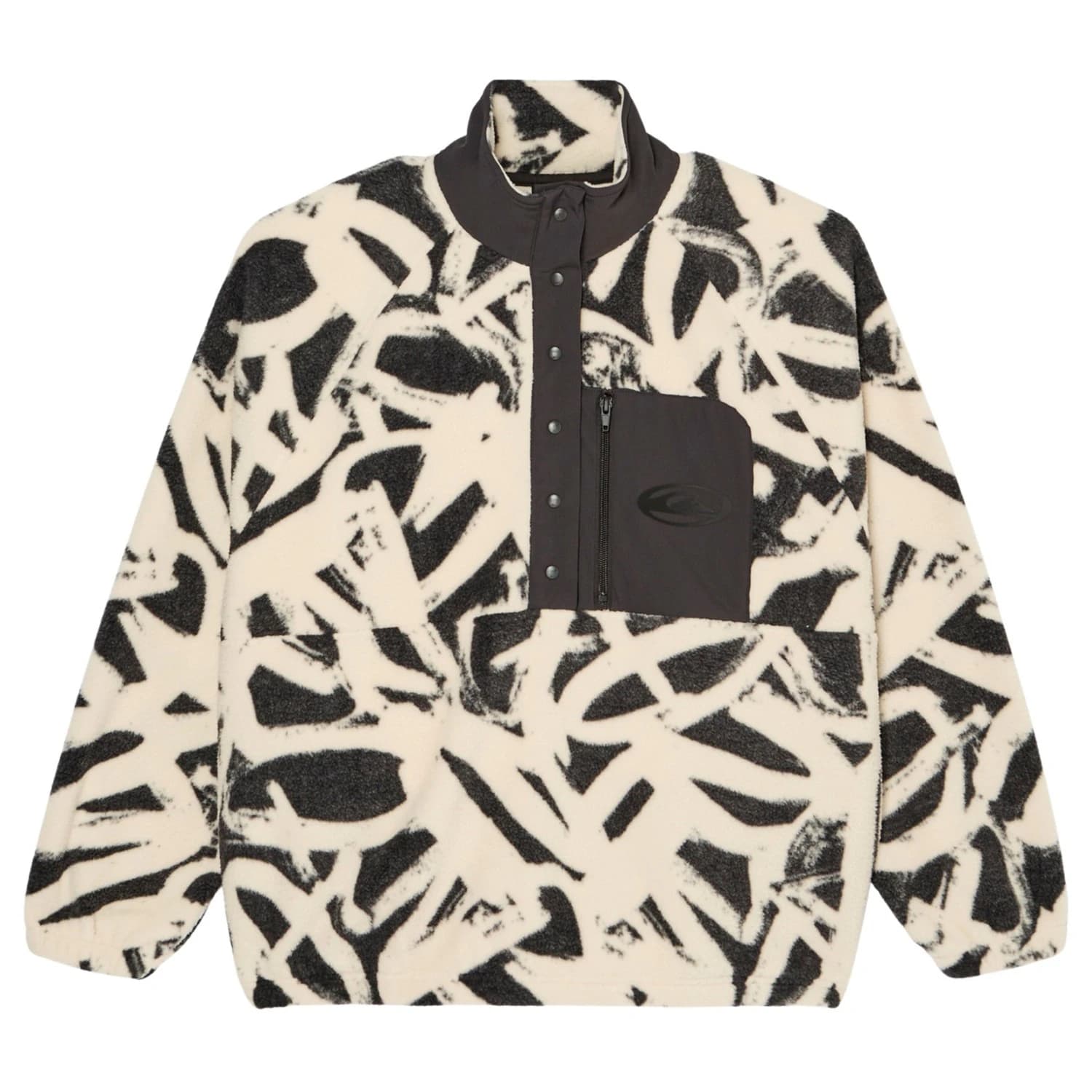 Поларен пуловер Quiksilver Women's Renek HZ Polar Fleece jumper - Bone White Spraycan Renek