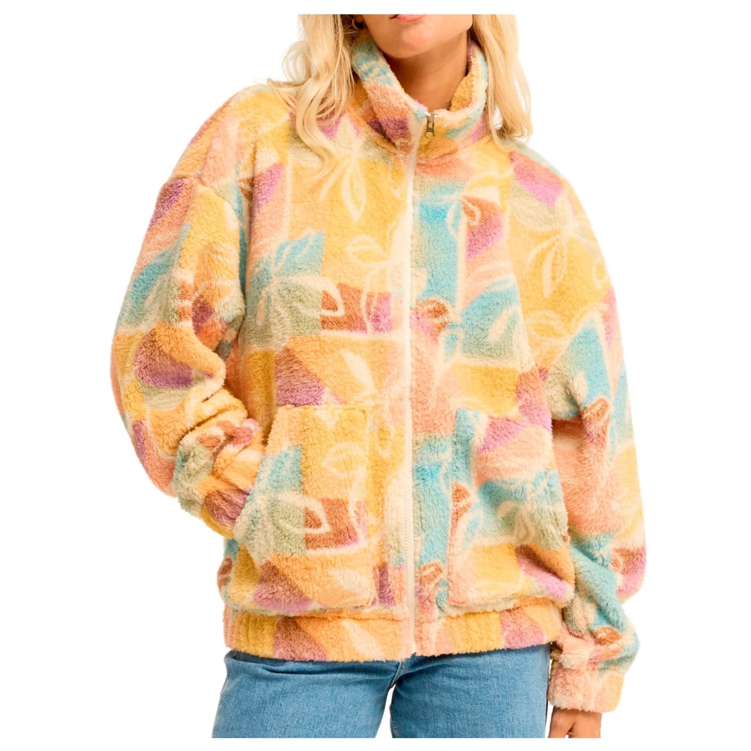 Дамско поларено яке Billabong Women's First Light Fleece jacket - White Cap