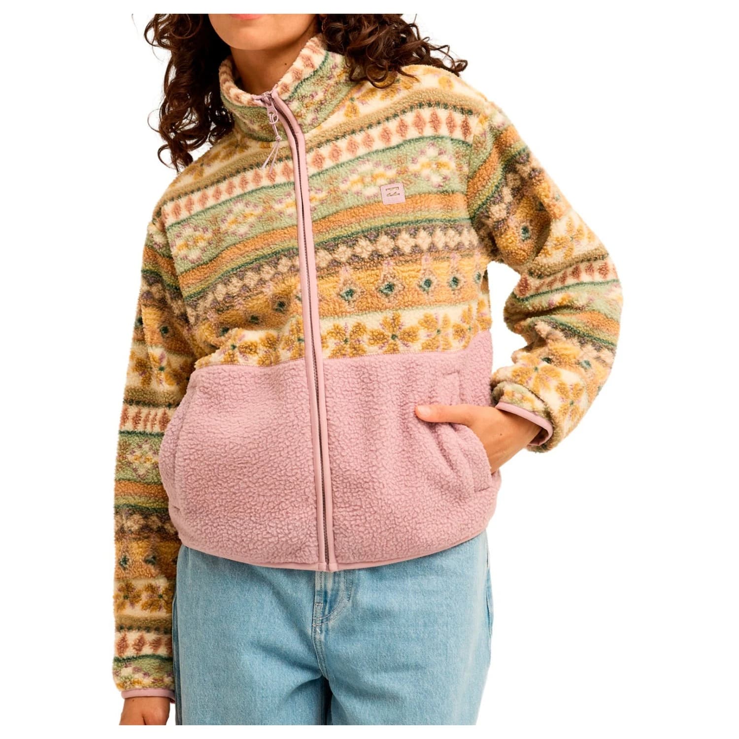 Дамско поларено яке Billabong Women's Rock Jetty Fleece jacket - Sea Fog