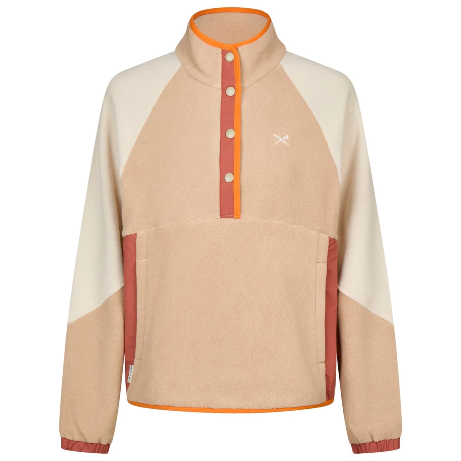 Дамски поларен пуловер Iriedaily Women's Holina Mix Troyer Fleece jumper - Beige