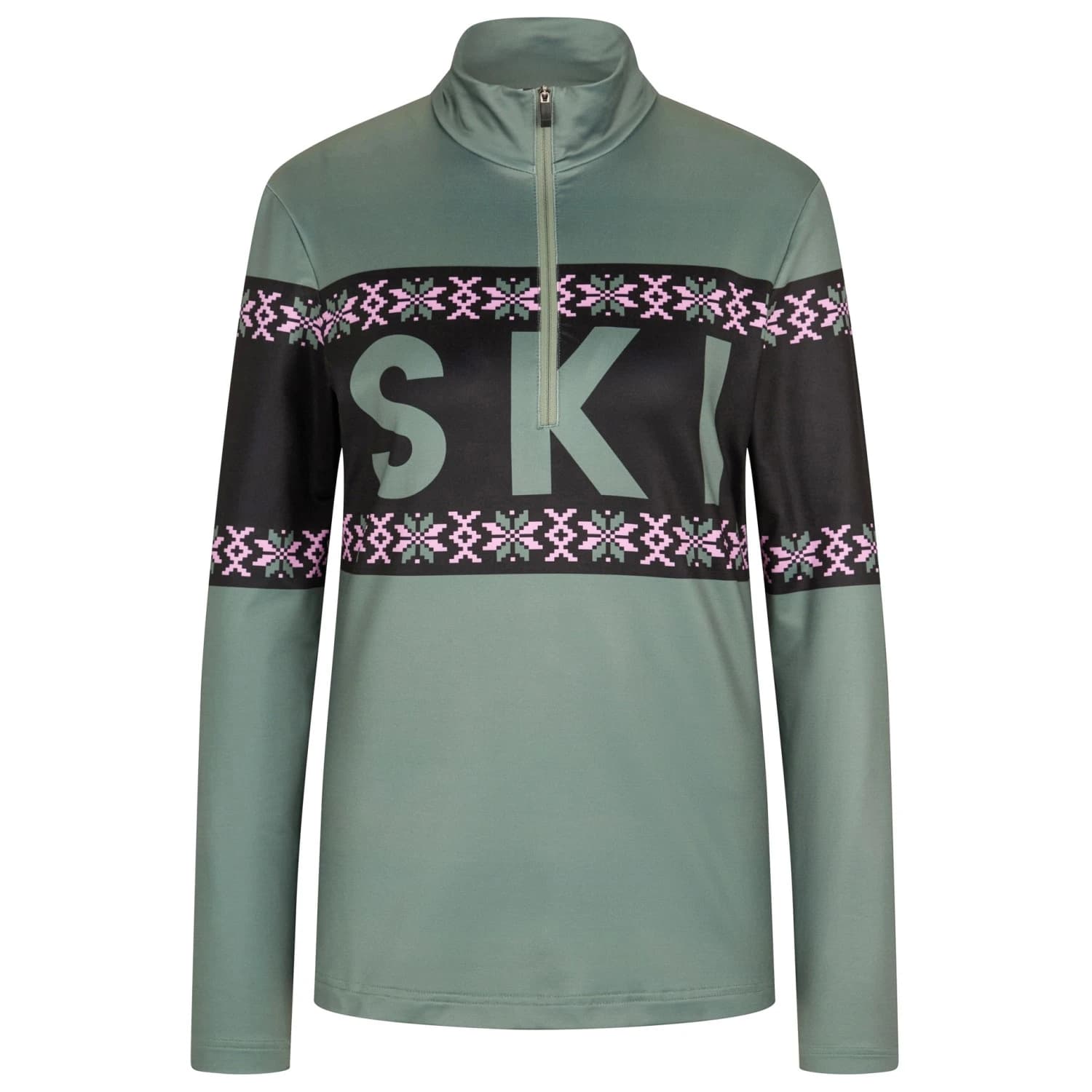 Поларен пуловер Ziener Women's Jaila-Z Fleece jumper - Dusty Green