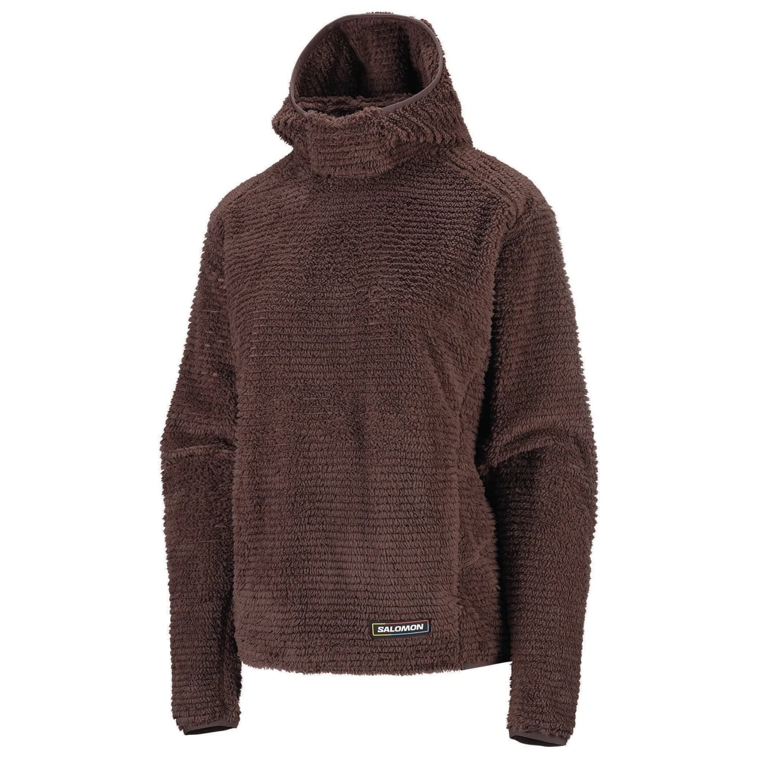 Дамски поларен пуловер Salomon Women's Thernova Fleece Hood Fleece jumper - Coffee Bean
