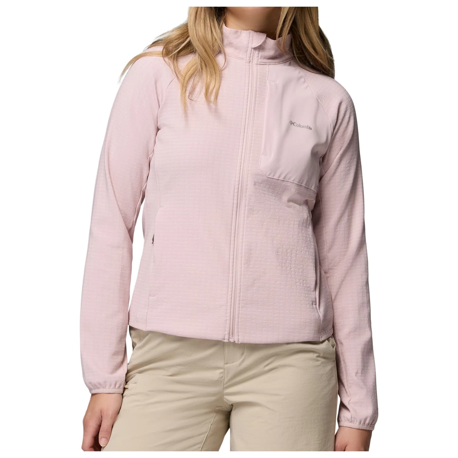 Дамско поларено яке Columbia Women's Superior Summit Grid Full Zip Fleece jacket - Mineral Pink