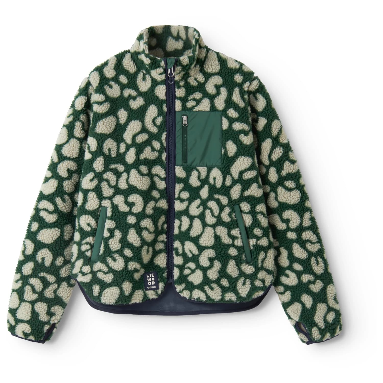 Дамско поларено яке LIEWOOD Women's Nelson Adult Pile Fleece jacket - Mega Leo / Garden Green