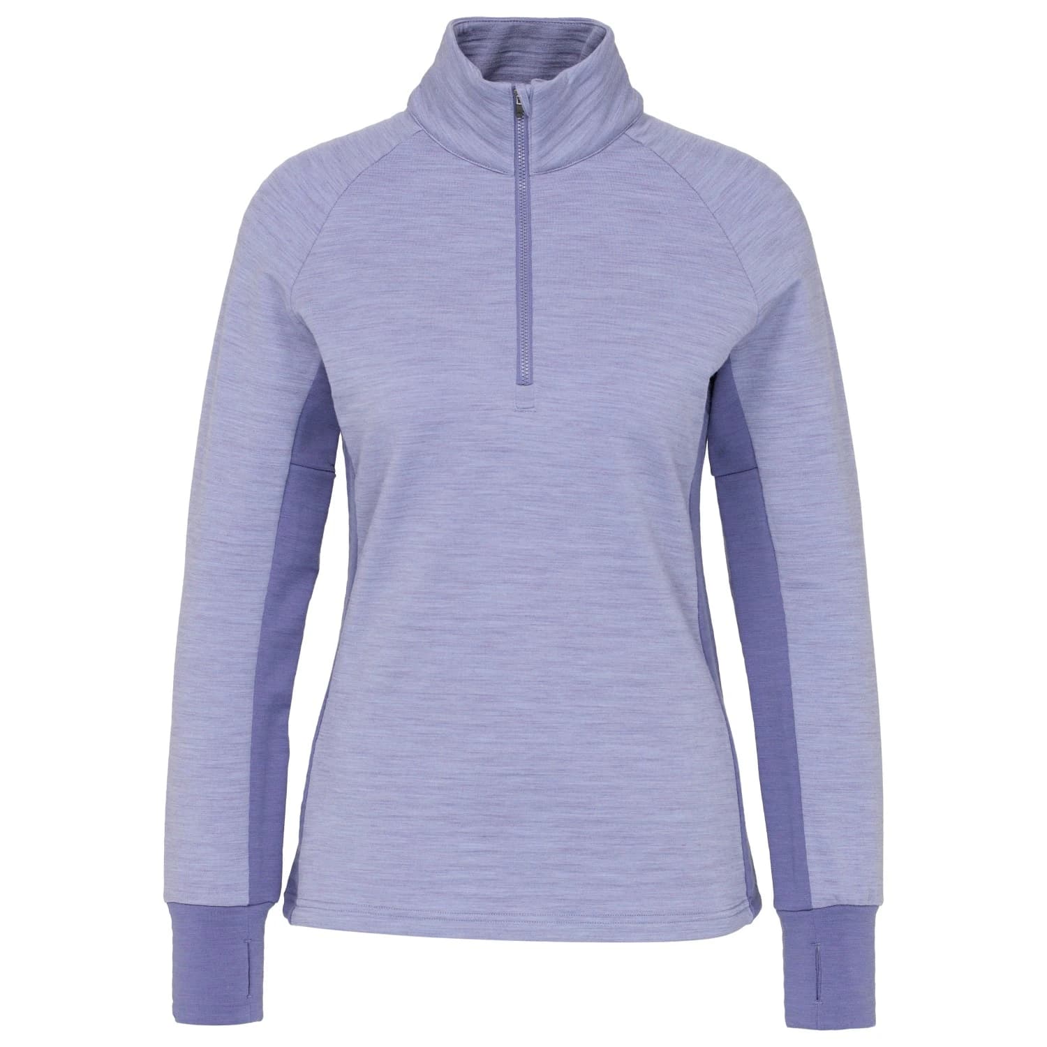 Вълнен пуловер Stoic Women's MerinoFleece260 FlenSt. II Half Zip Merino jumper - Blue Bell Purple Mel / Nightshade Purple