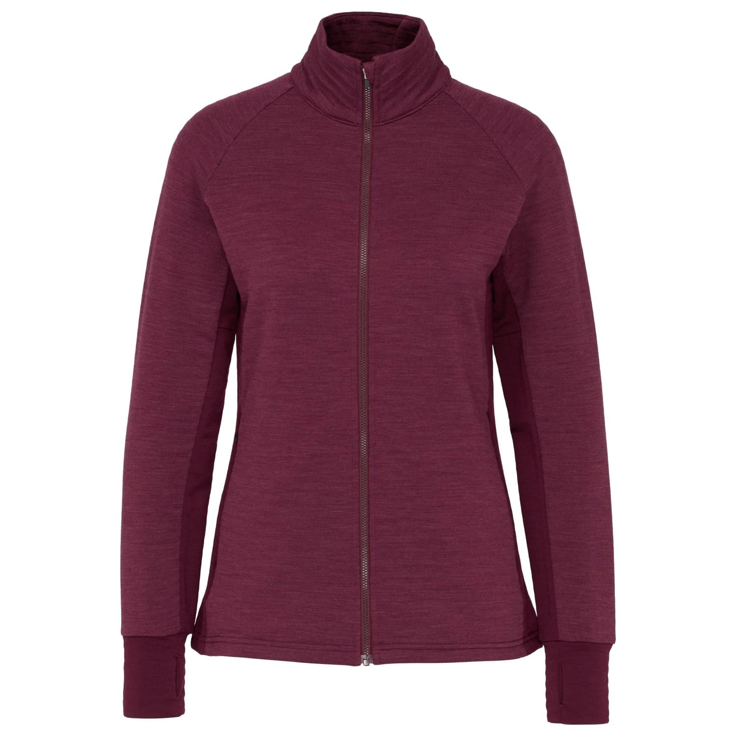 Вълнено яке Stoic Women's MerinoFleece260 FlenSt. II Jacket Merino jacket - Plum Red Melange / Dark Plum Red