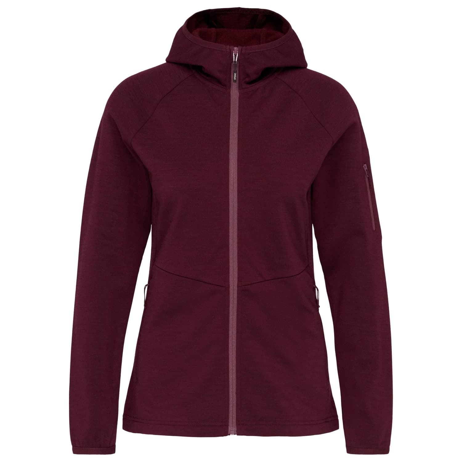 Вълнено яке Stoic Women's MerinoFleece270 KuolpaLightSt. III Zip Merino hoodie - Dark Plum Red