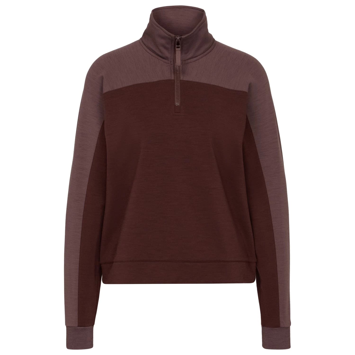 Вълнен пуловер Stoic Women's MerinoFleece270 MMXX. Lulea Half Zip Merino jumper - Rosewood / Dark Rosewood