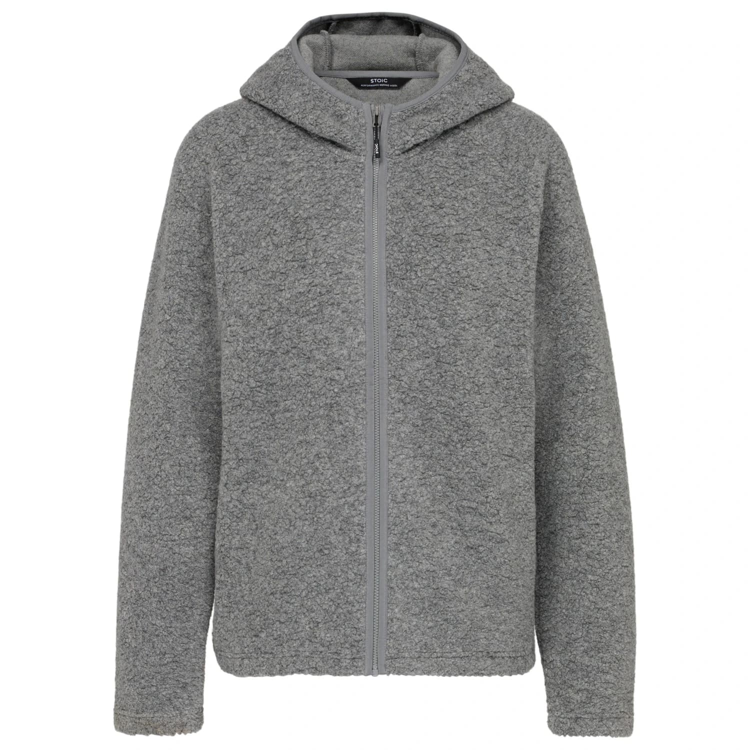 Вълнено яке Stoic Women's MerinoPile RissnaSoftSt. Zip Hoody Merino hoodie - Grey / Melange