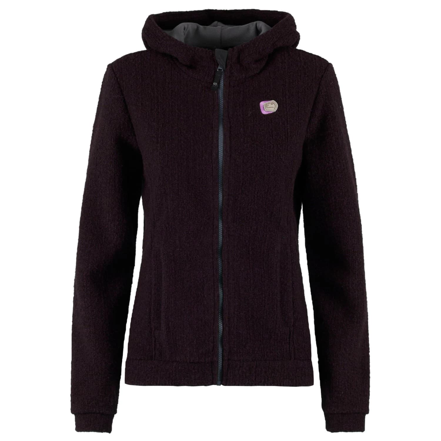 Вълнено яке E9 Women's Mimma Zip-up hoodie - Purple Tulip