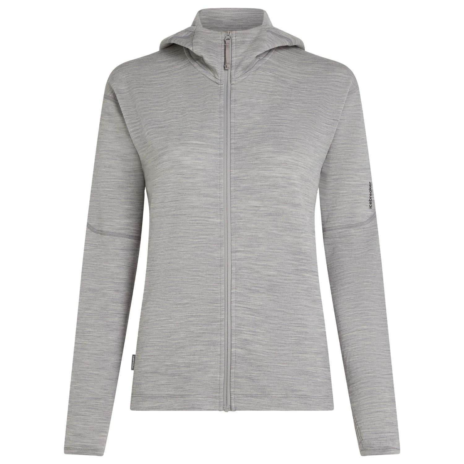 Дамско вълнено яке Icebreaker Women's Merino 360 Realfleece Elemental L/S Zip Merino jacket - Metro Heather