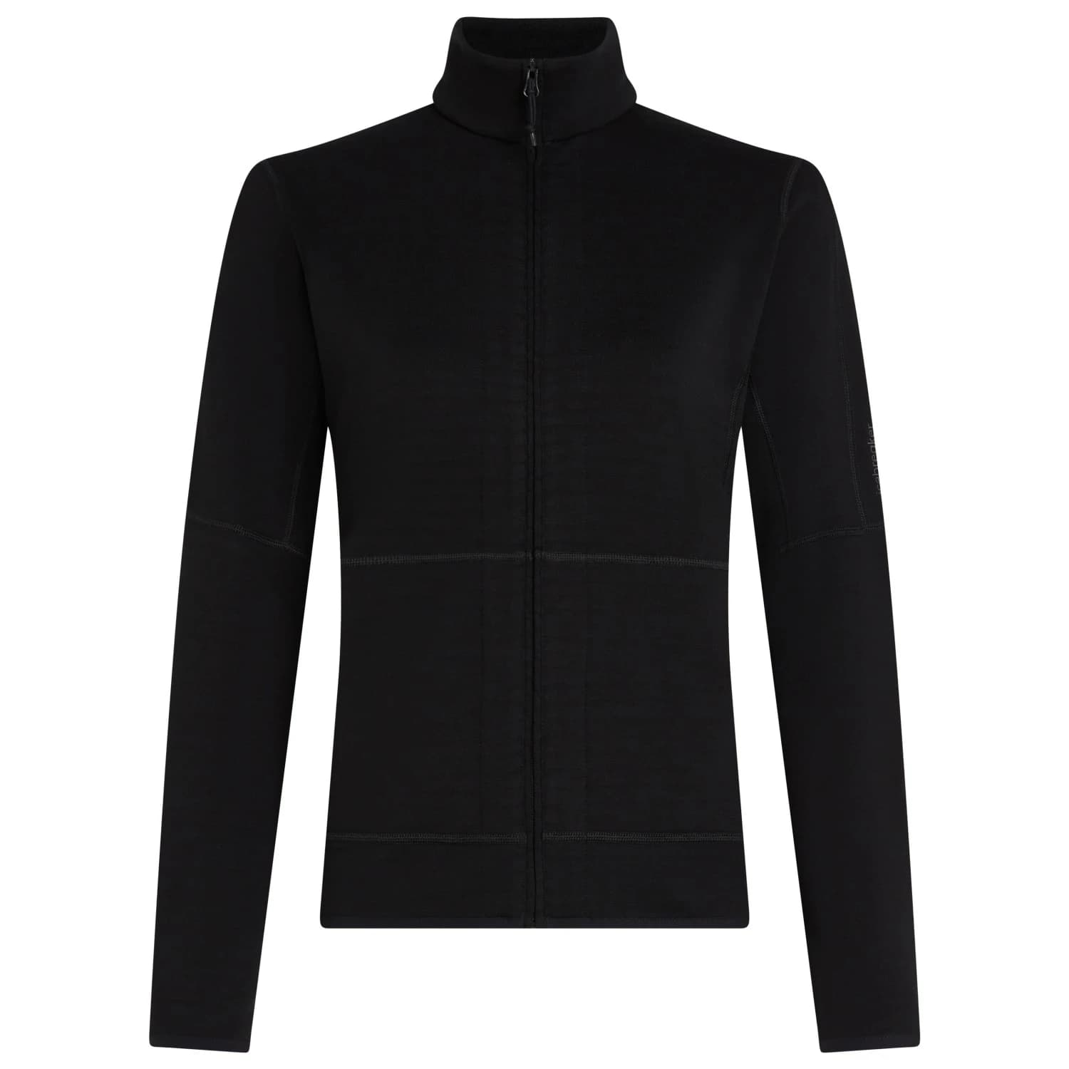 Вълнено яке Icebreaker Women's Merino 400 Realfleece Descender L/S Zip Merino jacket - Black