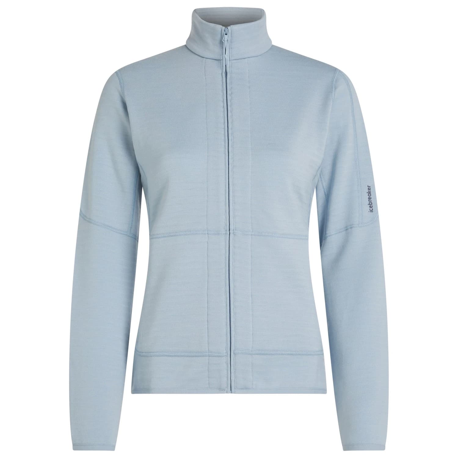 Вълнено яке Icebreaker Women's Merino 400 Realfleece Descender L/S Zip Merino jacket - Zinc Blue