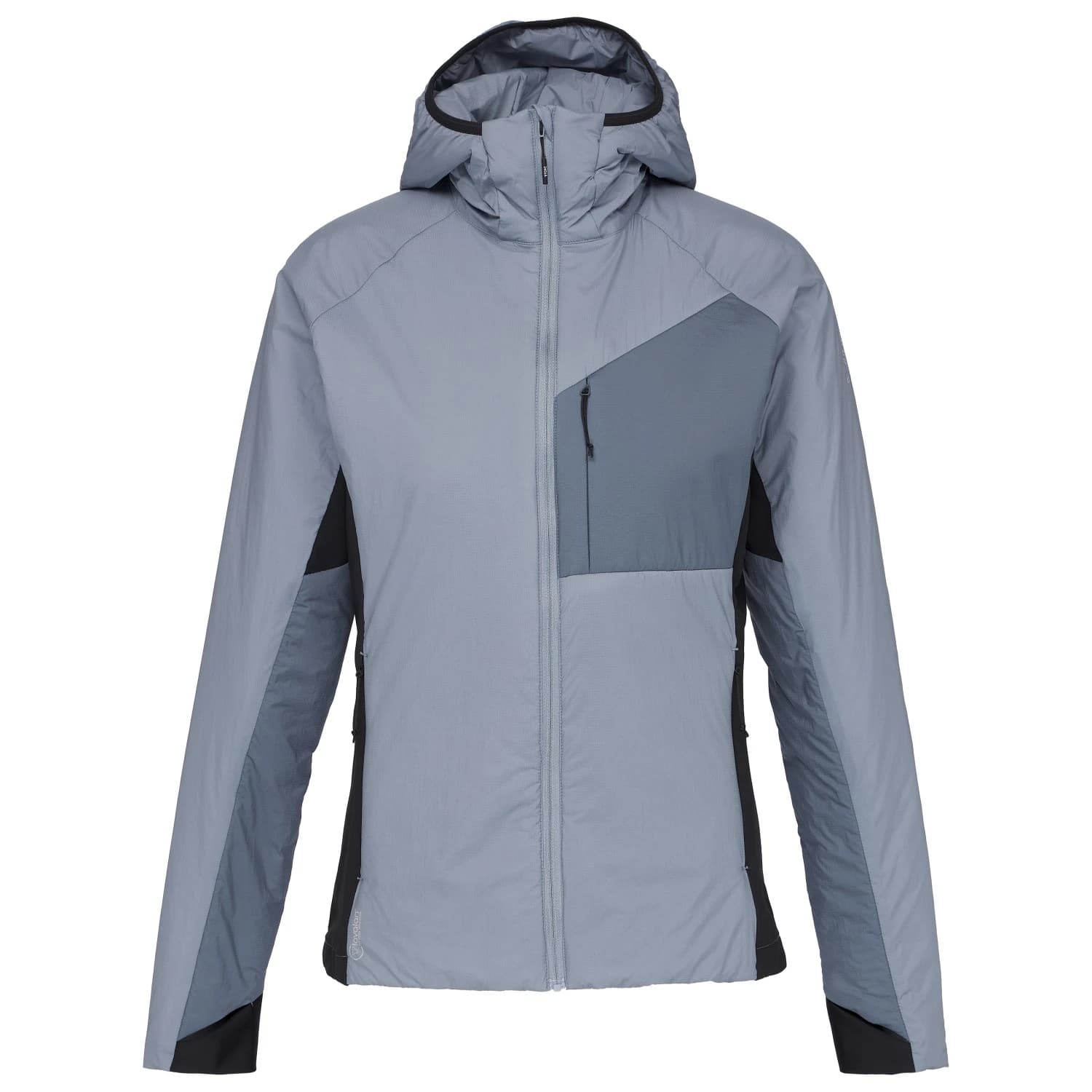 Вълнено яке Stoic Women's MountainWool60 JokkmokkSt. Hybrid Hoody II Wool jacket - Sky Grey / Multi