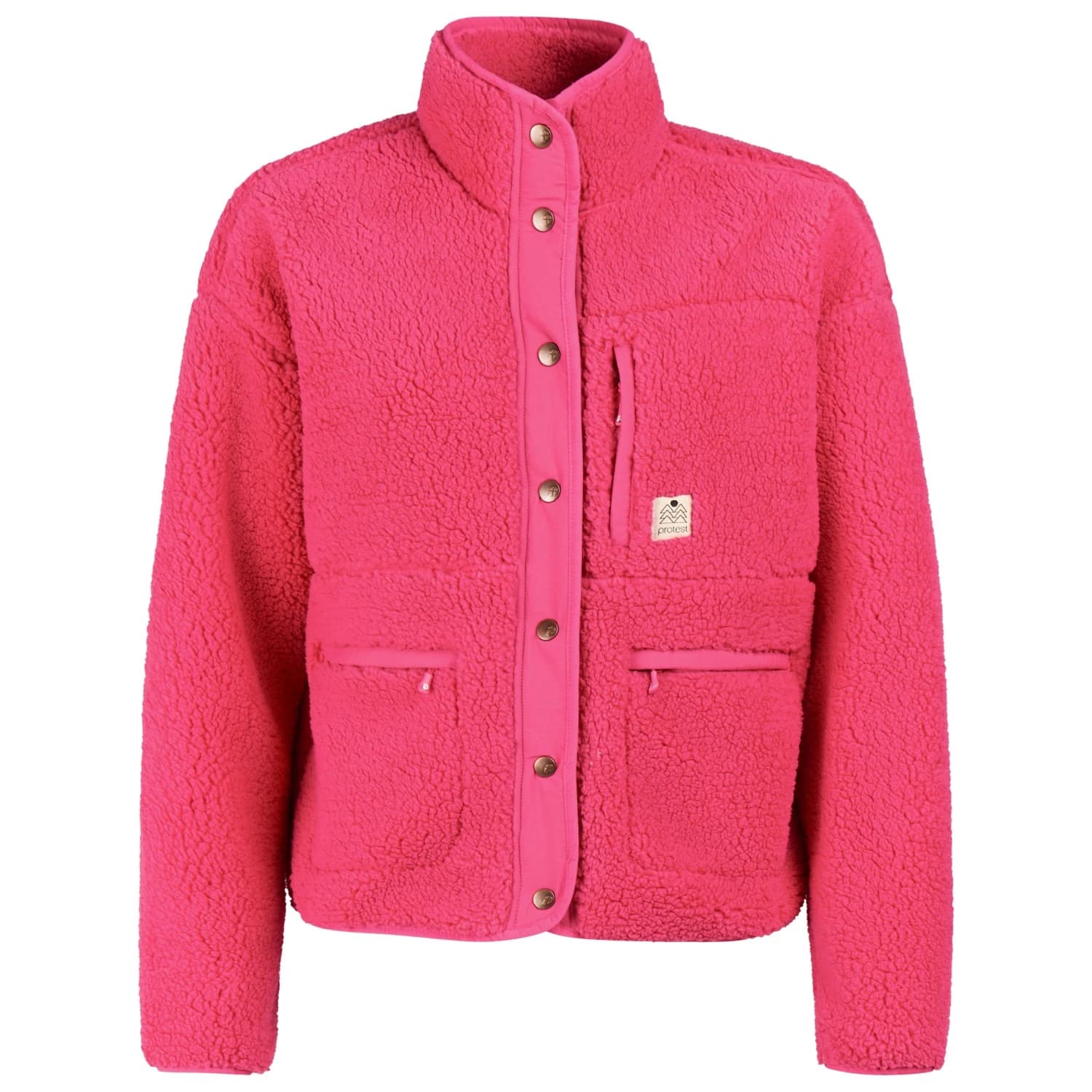 Дамско поларено яке Protest Women's PRTLux Outdoor Fullziptop Fleece jacket - Lipstickpink