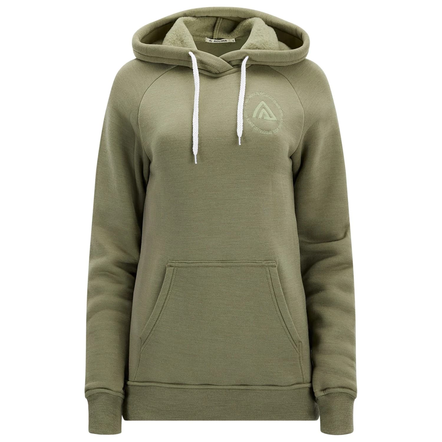 Дамски вълнен пуловер Aclima Women's Fleecewool Hoodie Merino hoodie - Aloe