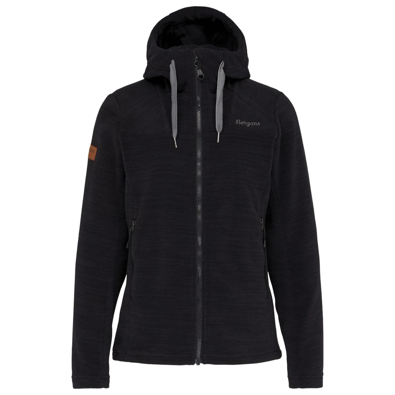 Поларено яке Bergans Women's Hareid Fleece Hood Jacket Fleece jacket - Black