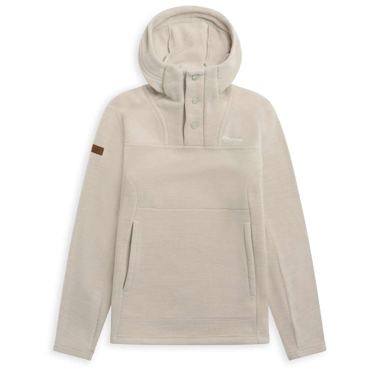 Дамски поларен пуловер Bergans Women's Hareid Fleece Hoodie Fleece jumper - Coastal Sand