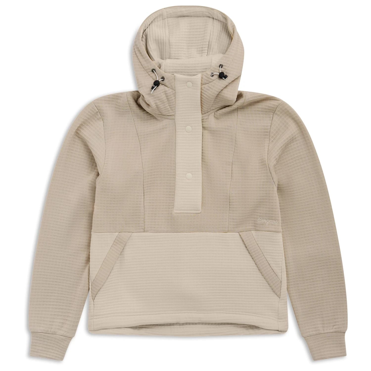 Дамски вълнен пуловер Bergans Women's Vega Wool Hoodie - Bone White/Creme