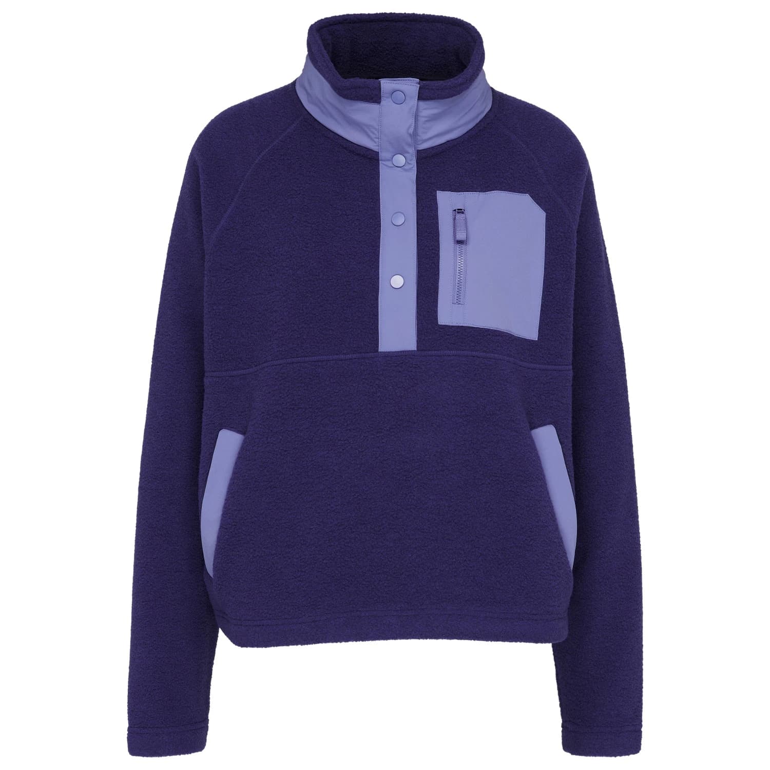 Вълнен пуловер Stoic Women's MerinoSoftFleece MMXX.Karmas Half Zip Fleece jumper - Midnight Purple / Nightshade Purple