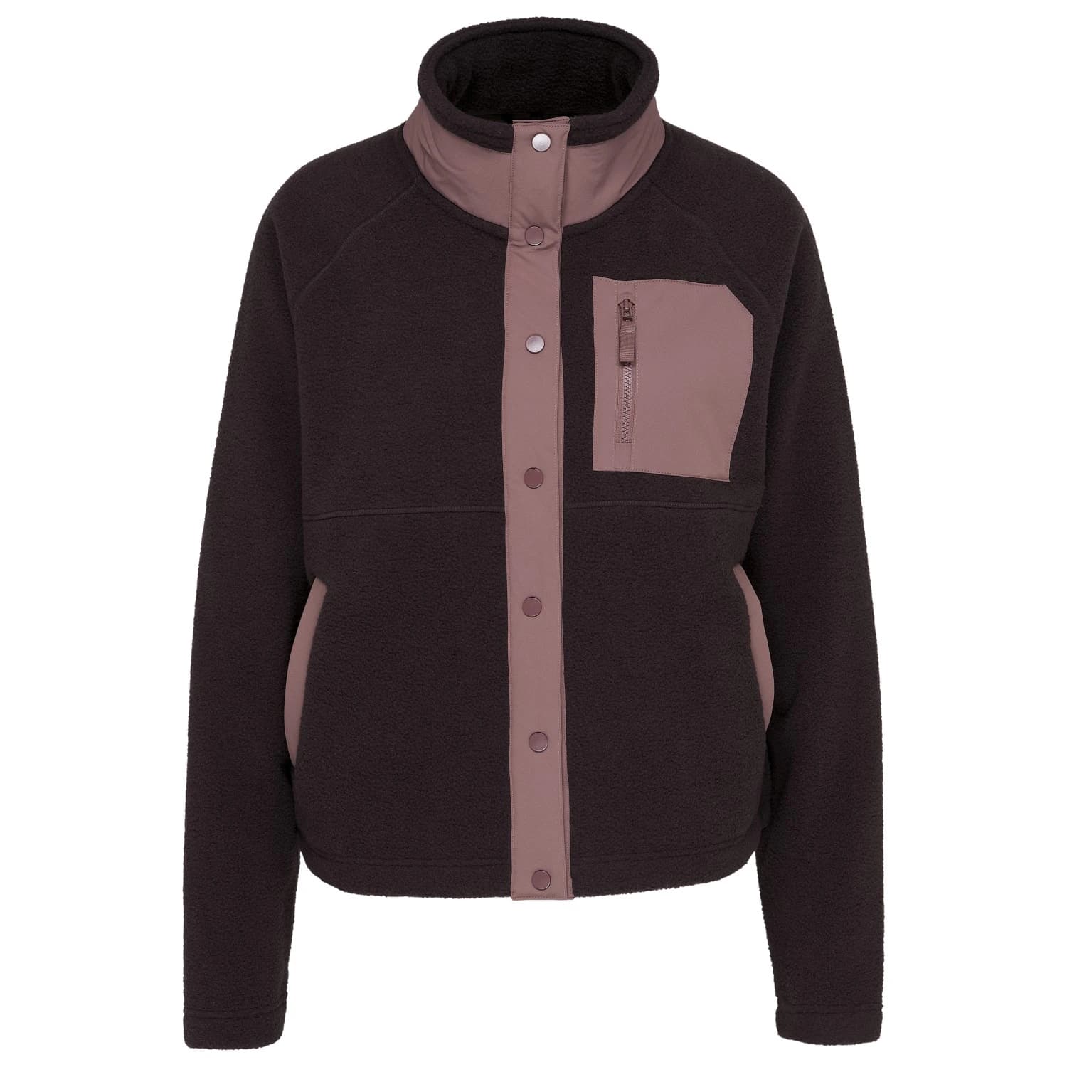 Вълнено яке Stoic Women's MerinoSoftFleece MMXX.Karmas Jacket Fleece jacket - Black / Rosewood