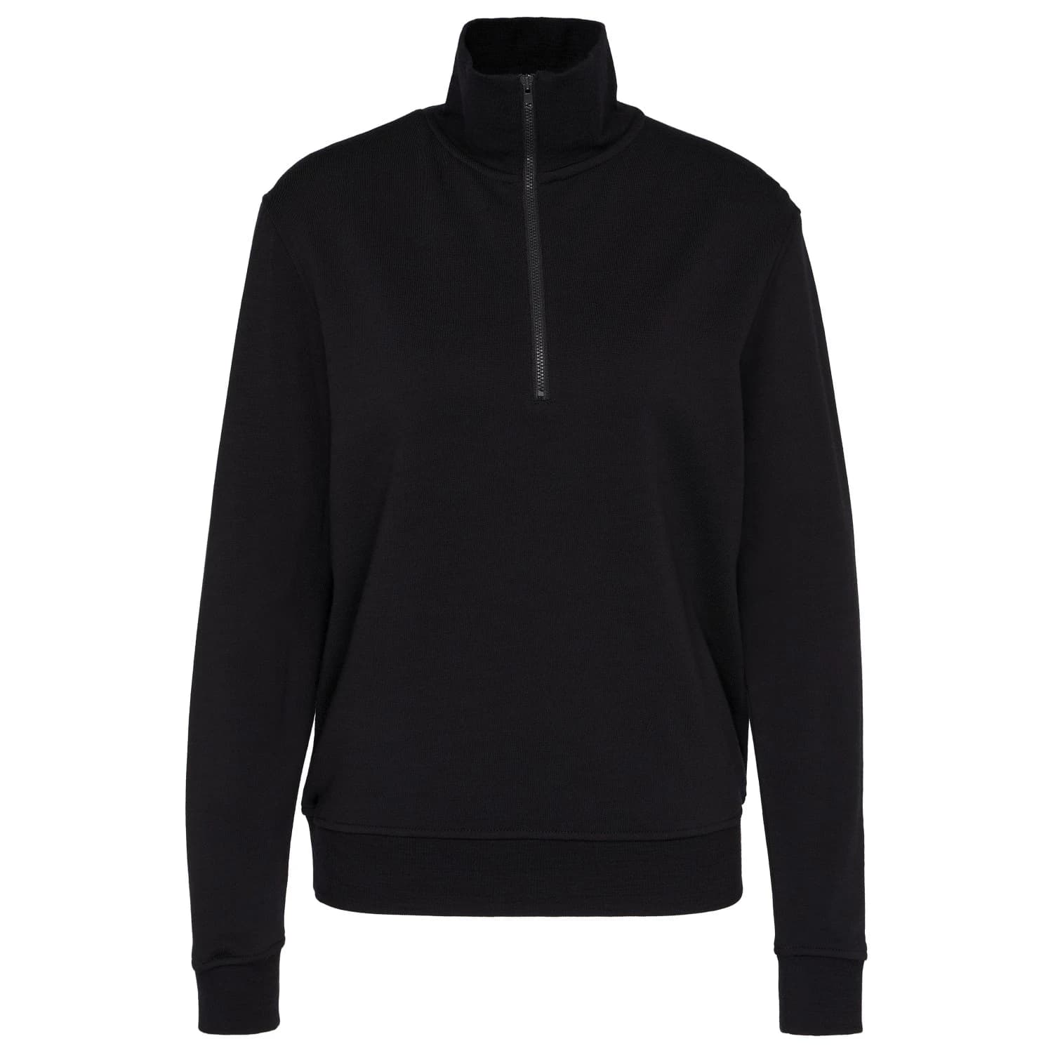Вълнен пуловер Stoic Women's WarmMerinoTerry AlavaaraSt. Half Zip Merino jumper - Black