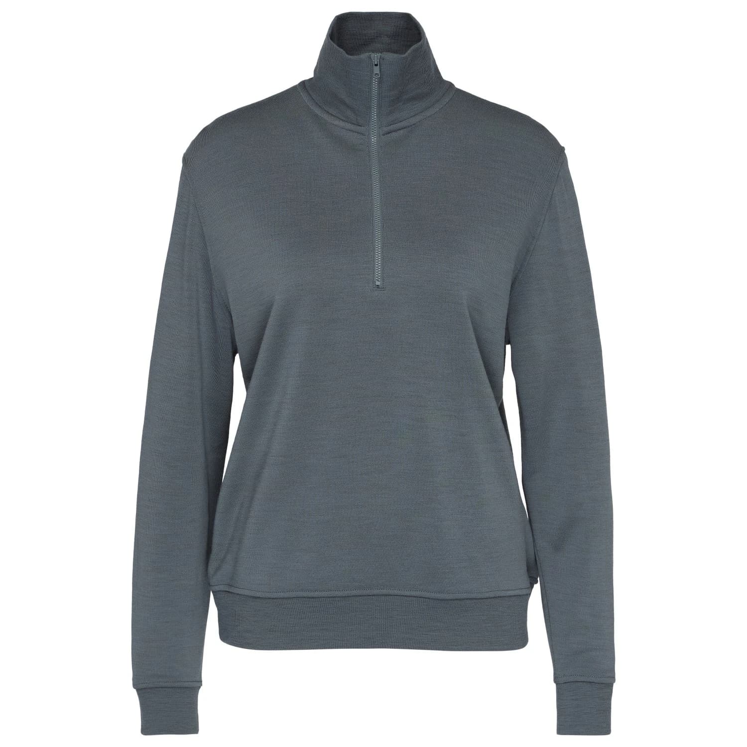 Вълнен пуловер Stoic Women's WarmMerinoTerry AlavaaraSt. Half Zip Merino jumper - Pale Blue Grey